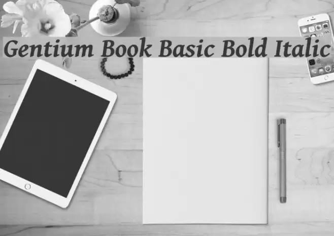 Gentium Book Basic Bold Italic Font examples
