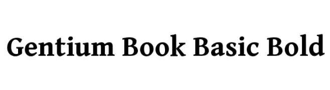 Gentium Book Basic Bold  baixar fontes gratis