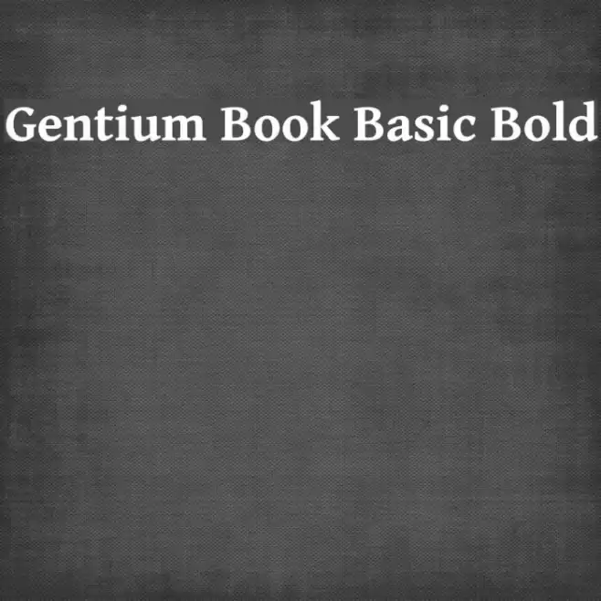 Gentium Book Basic Bold examples