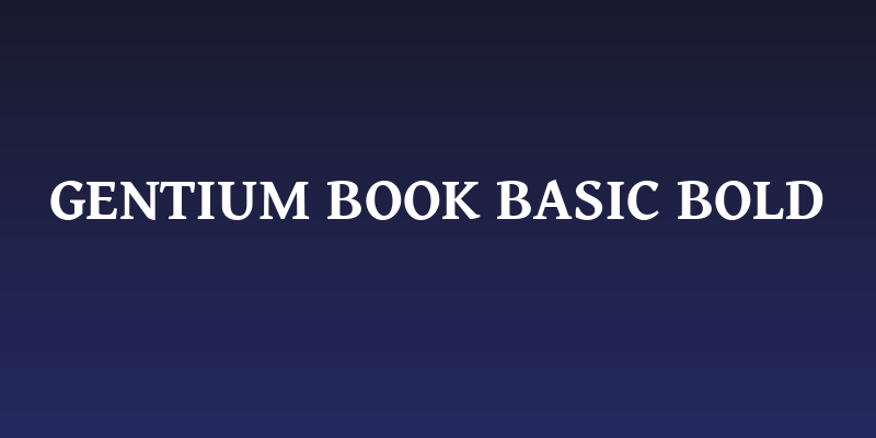 Gentium Book Basic Bold Social Header