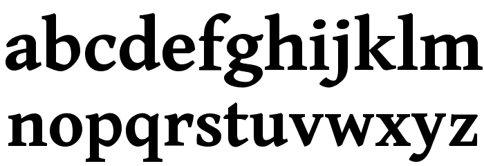Gentium Book Basic Bold Font LOWERCASE