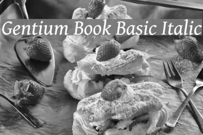 Gentium Book Basic Italic Font examples