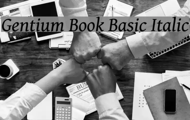 Gentium Book Basic Italic Font examples