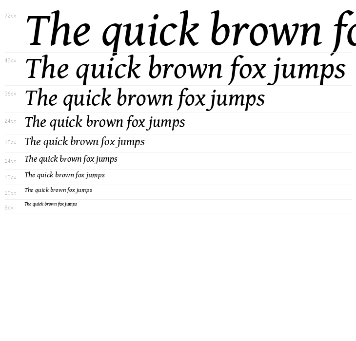 Gentium Book Basic Italic Waterfall