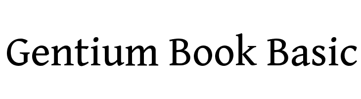 Gentium Book Basic Font