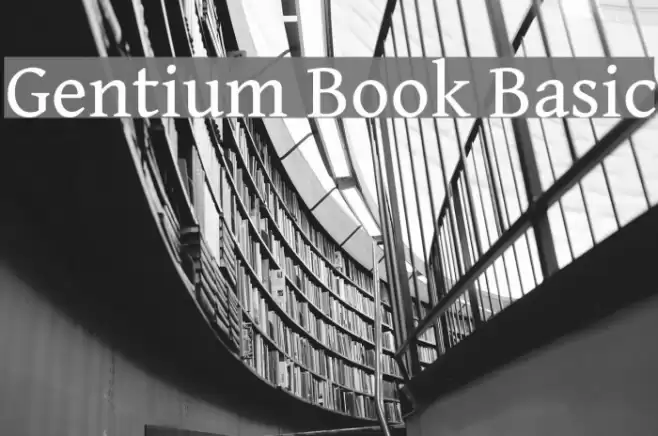 Gentium Book Basic Schriftart examples