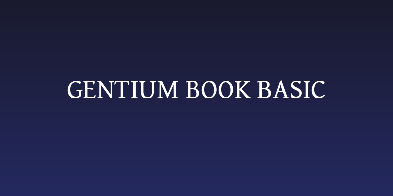 Gentium Book Basic Social Header