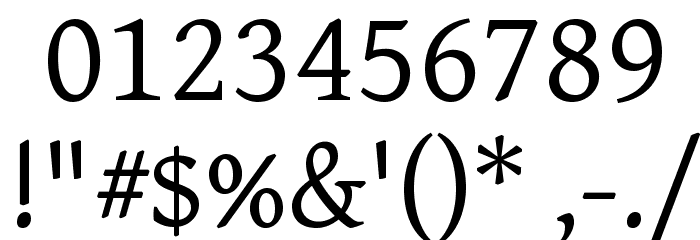 Gentium Plus Font OTHER CHARS