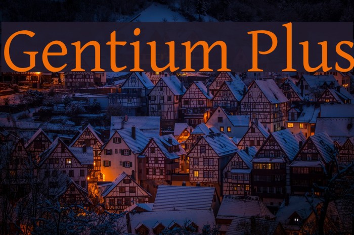 Gentium Plus Font examples