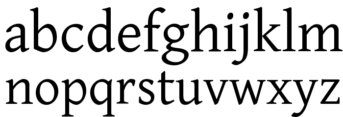 Gentium Plus Font LOWERCASE