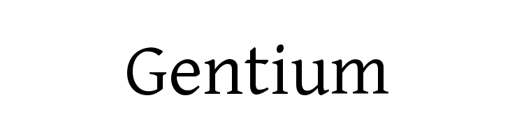 Gentium Font