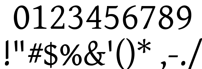 Gentium Font OTHER CHARS