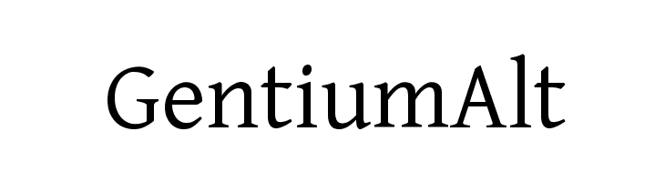 GentiumAlt Font