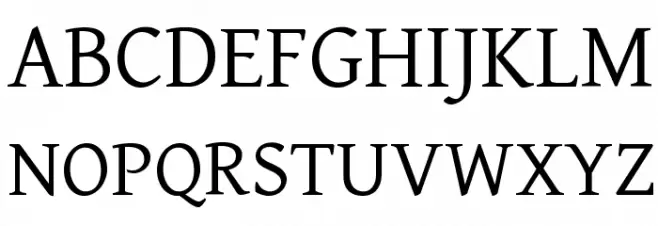 GentiumAlt Schriftart Groß