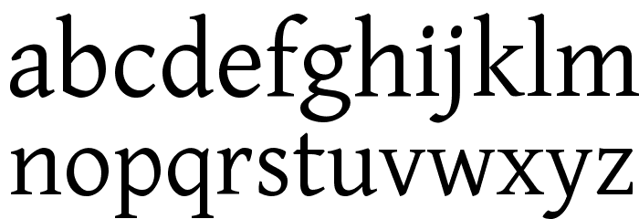 GentiumAlt Font LOWERCASE