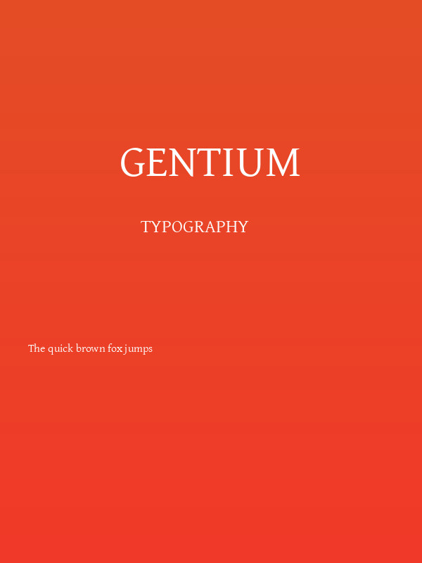 Gentium Poster