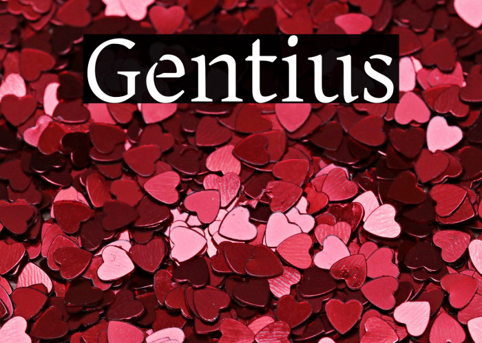 Gentius Font examples