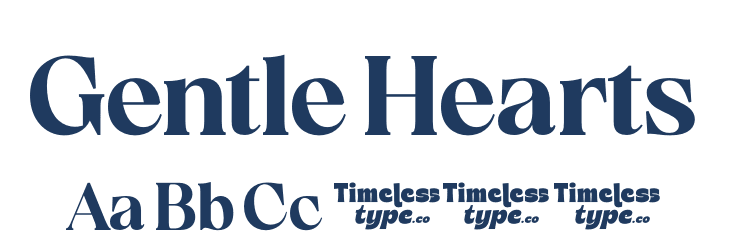 Gentle Hearts Font Preview