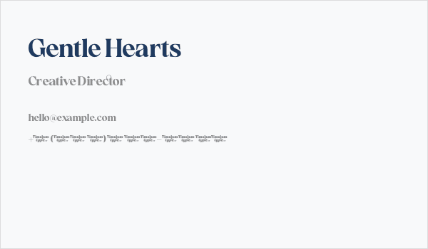 Gentle Hearts Business Card