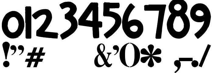 Gentle Redhead Font OTHER CHARS