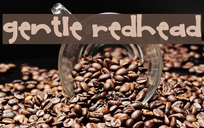 Gentle Redhead Font examples