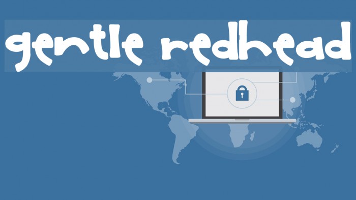 Gentle Redhead Font examples
