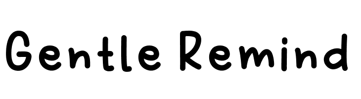 Gentle Remind  免费字体下载