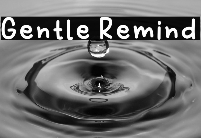 Gentle Remind Example 1
