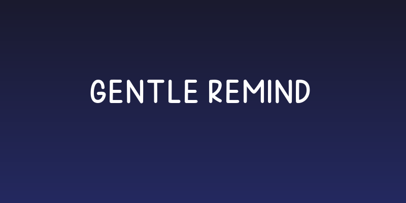 Gentle Remind Social Header