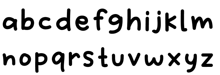 Gentle Remind Font LOWERCASE