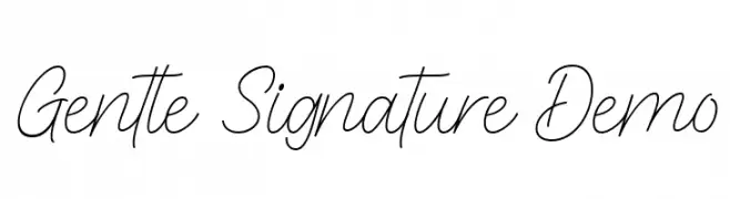 Gentle Signature Demo  Скачать бесплатные шрифты