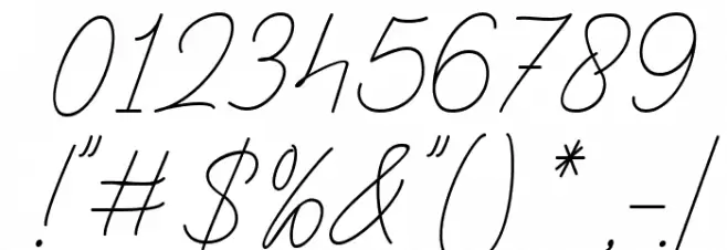 Gentle Signature Demo Font OTHER CHARS
