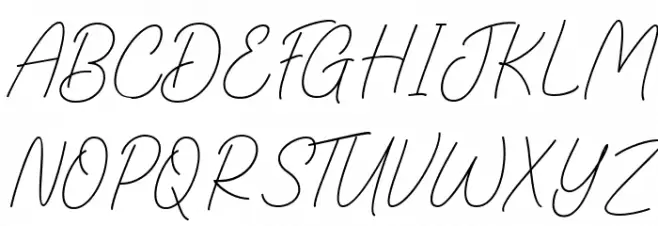 Gentle Signature Demo Schriftart Groß