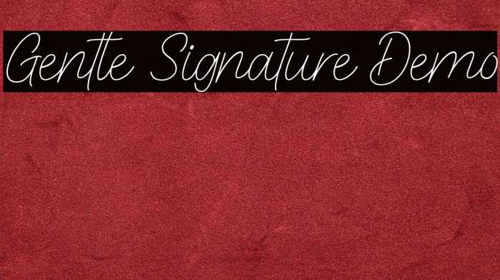 Gentle Signature Demo Example 2