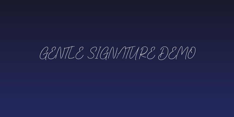 Gentle Signature Demo Social Header