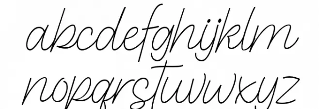Gentle Signature Demo Polices MINUSCULES