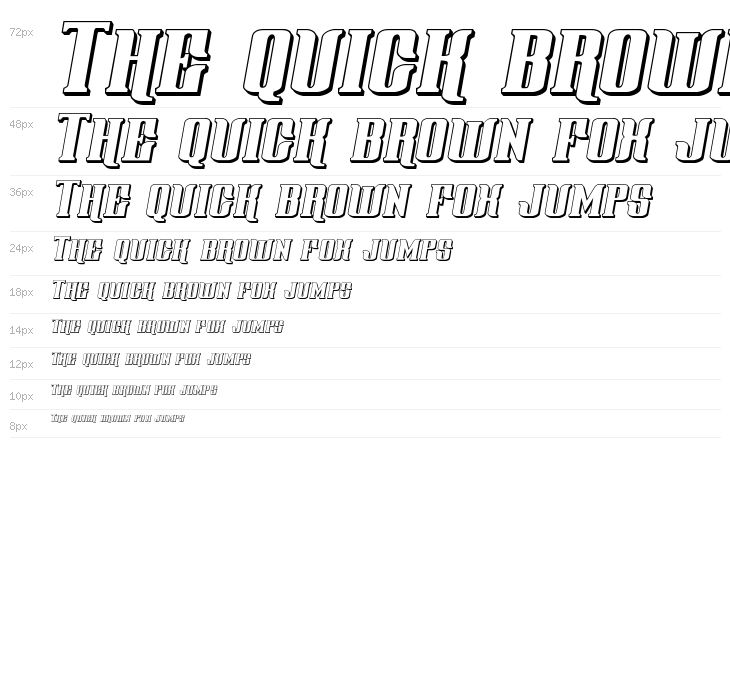 Gentleman Caller 3D Italic Waterfall