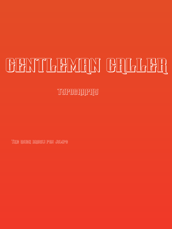 Gentleman Caller 3D Poster