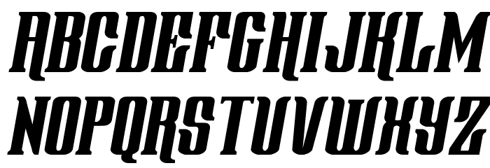 Gentleman Caller Cond Italic Font LOWERCASE
