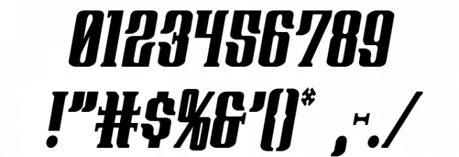 Gentleman Caller Condensed Italic Font OTHER CHARS