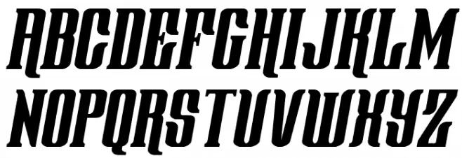 Gentleman Caller Condensed Italic Polices MAJUSCULES