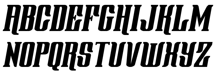 Gentleman Caller Condensed Italic Font LOWERCASE