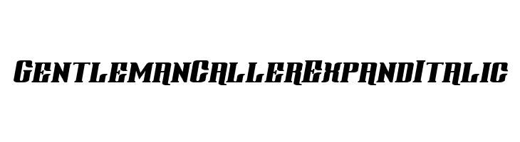 Gentleman Caller Expand Italic  Frei Schriftart Herunterladen