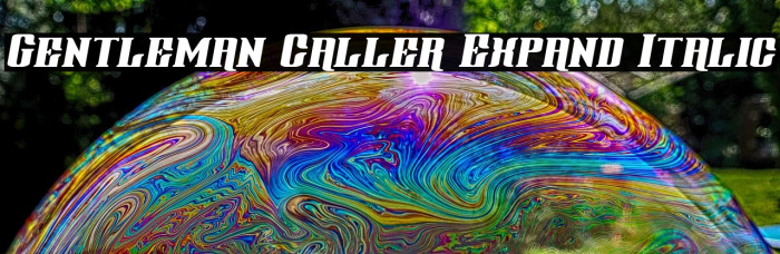 Gentleman Caller Expand Italic Example 1