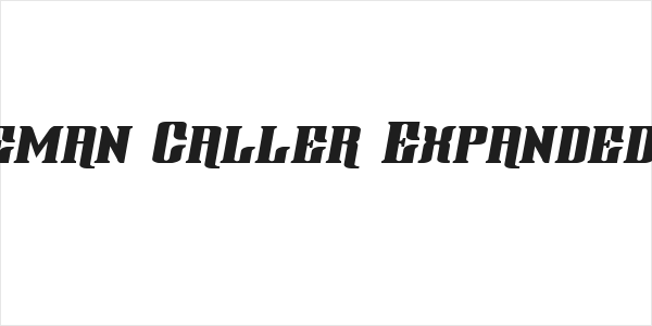 Gentleman Caller Expanded Italic Logo