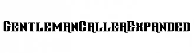 Gentleman Caller Expanded  Frei Schriftart Herunterladen