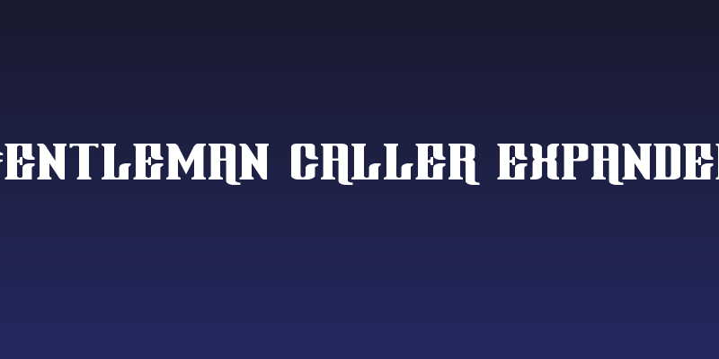 Gentleman Caller Expanded Social Header