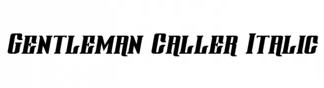 Gentleman Caller Italic 