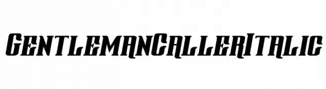 Gentleman Caller Italic  Frei Schriftart Herunterladen