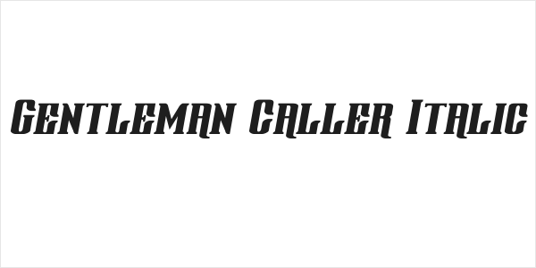 Gentleman Caller Italic Logo